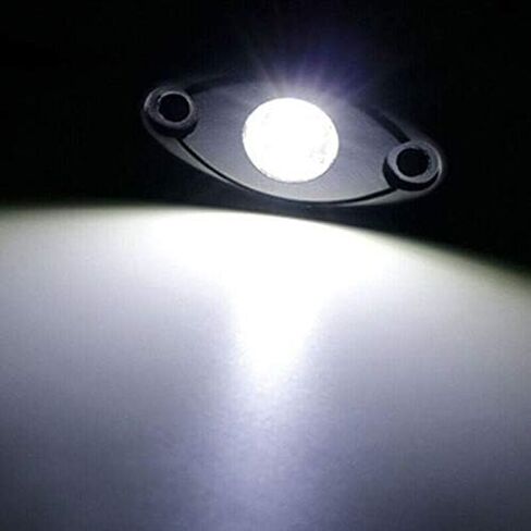 4 Pods LED Rock Light for Jeep ATV SUV Offroad Car Truck Boat Underbody Glow Trail Rig Lamp Underglow LED Neon Lights Waterproof 12V 24V Yellow Orange (Amber) in Kuwait