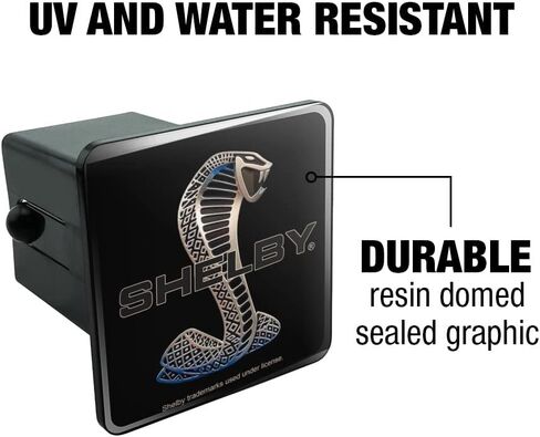 GRAPHICS & MORE Shelby Cobra Logo Tow Trailer Hitch Cover Plug Insert in Kuwait