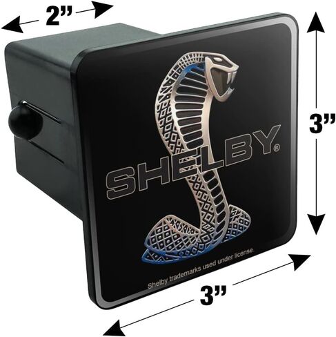 GRAPHICS & MORE Shelby Cobra Logo Tow Trailer Hitch Cover Plug Insert in Kuwait