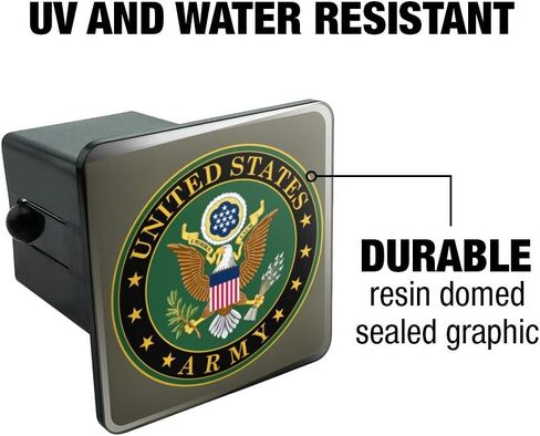 U.S. Army United States Army Eagle Logo Tow Trailer Hitch Cover Plug Insert in Saudi Arabia