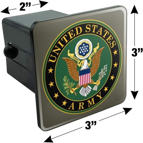 U.S. Army United States Army Eagle Logo Tow Trailer Hitch Cover Plug Insert in Saudi Arabia