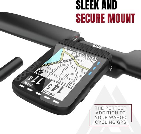 حامل KOM لركوب الدراجات Wahoo Elemnt متوافق مع أجهزة كمبيوتر Wahoo المتعددة بما في ذلك Wahoo Elemnt Bolt وElemnt Roam وElemnt Mini وElemnt - ألوان متعددة 24 جم من حامل الكمبيوتر الأمامي (الكربون) in Saudi Arabia