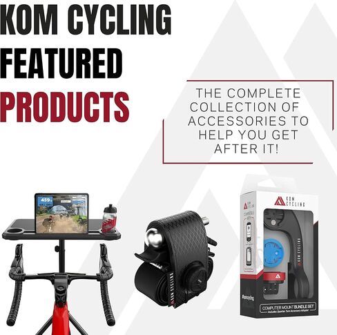 حامل KOM لركوب الدراجات Wahoo Elemnt متوافق مع أجهزة كمبيوتر Wahoo المتعددة بما في ذلك Wahoo Elemnt Bolt وElemnt Roam وElemnt Mini وElemnt - ألوان متعددة 24 جم من حامل الكمبيوتر الأمامي (الكربون) in Saudi Arabia
