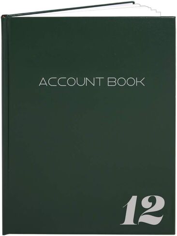 BookFactory 2 Column Ledger Book/Account Book/Accounting Ledger/Notebook (Two Columns Columnar Book Format) - Black Hardbound, Section Sewn, 100 Pages, 8.5" x 11" (ACT-100-7CS-LKT16(Account_2Col)-AX) in Saudi Arabia