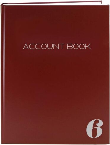 BookFactory 2 Column Ledger Book/Account Book/Accounting Ledger/Notebook (Two Columns Columnar Book Format) - Black Hardbound, Section Sewn, 100 Pages, 8.5" x 11" (ACT-100-7CS-LKT16(Account_2Col)-AX) in Saudi Arabia