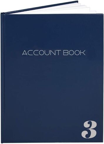 BookFactory 2 Column Ledger Book/Account Book/Accounting Ledger/Notebook (Two Columns Columnar Book Format) - Black Hardbound, Section Sewn, 100 Pages, 8.5" x 11" (ACT-100-7CS-LKT16(Account_2Col)-AX) in Saudi Arabia