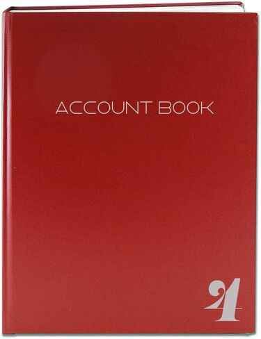 BookFactory 2 Column Ledger Book/Account Book/Accounting Ledger/Notebook (Two Columns Columnar Book Format) - Black Hardbound, Section Sewn, 100 Pages, 8.5" x 11" (ACT-100-7CS-LKT16(Account_2Col)-AX) in Saudi Arabia