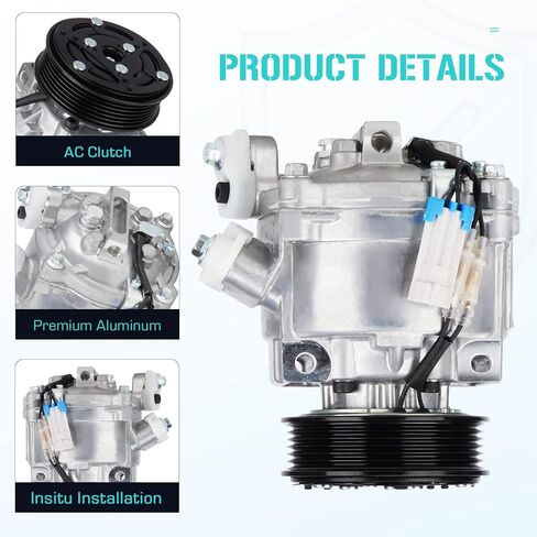 ضاغط مكيف الهواء مع قابض مكيف الهواء لسيارة شيفروليه سونيك 1.8 1.8L 2013 2014 2015 2016 2017 2018, 16003818-103 16003818-104 in Kuwait