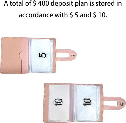 مجموعة تحدي التوفير بقيمة 400 دولار أمريكي أدوات تتبع تحدي التوفير الصغيرة حزمة تحدي التوفير ملف واضح لملف الميزانية النقدية الوصول إلى الأهداف من خلال المدخرات المرحلية in Kuwait