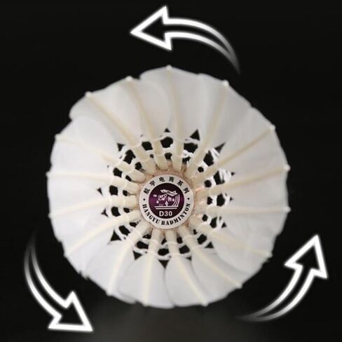 عبوة من 12 كرة تنس الريشة من ريش الإوز مع متانة كبيرة وثبات وتوازن لممارسة التدريب العائلي في الأماكن المغلقة والمفتوحة in Kuwait