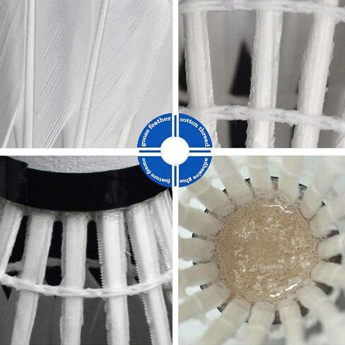 عبوة من 12 كرة تنس الريشة من ريش الإوز مع متانة كبيرة وثبات وتوازن لممارسة التدريب العائلي في الأماكن المغلقة والمفتوحة in Kuwait