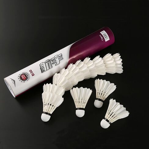 عبوة من 12 كرة تنس الريشة من ريش الإوز مع متانة كبيرة وثبات وتوازن لممارسة التدريب العائلي في الأماكن المغلقة والمفتوحة in Kuwait