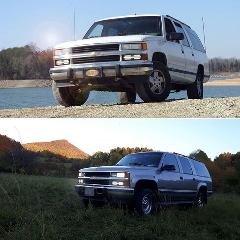 عدسات مدخنة متوافقة مع 1988 1989 1990 1991 1992 1993 1994 1995 1996 1997 1998 GMC Chevy C/K 1500/2500/3500 شاحنة أمامية زاوية الانعطاف لإشارة وقوف السيارات 5976838، 5976837 in Saudi Arabia