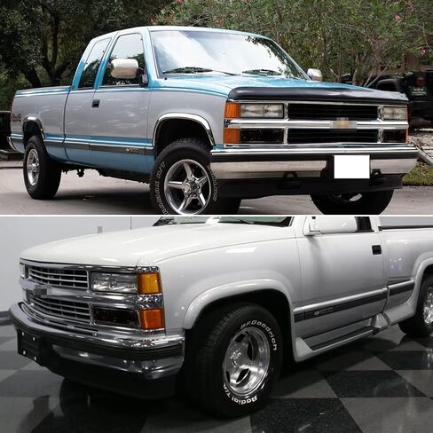 عدسات مدخنة متوافقة مع 1988 1989 1990 1991 1992 1993 1994 1995 1996 1997 1998 GMC Chevy C/K 1500/2500/3500 شاحنة أمامية زاوية الانعطاف لإشارة وقوف السيارات 5976838، 5976837 in Saudi Arabia