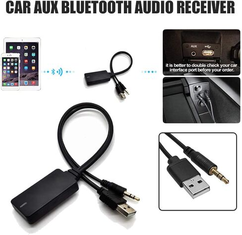 محول استقبال موسيقى بلوتوث لاسلكي داخل السيارة كابل AUX USB لسيارات BMW E90 E91 E92 E93، محول بلوتوث كابل بث الوسائط Inerface لدمج BMW i-pod in Kuwait