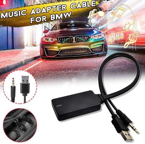 محول استقبال موسيقى بلوتوث لاسلكي داخل السيارة كابل AUX USB لسيارات BMW E90 E91 E92 E93، محول بلوتوث كابل بث الوسائط Inerface لدمج BMW i-pod in Kuwait