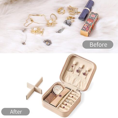 Small Travel Jewelry Box - Back to School Jewelry Organizer | Portable Jewelry Case | Mini Jewelry Case | Travel Jewelry Case | ToGo Jewelry Box | Ideal Gift (Pink) in Saudi Arabia