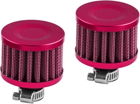2pcs 12mm Air Filter Cold Air Intake Filter Breather Turbo Vent Air Intake Filter Cleaner Black Universal for car and Motorcycle in Kuwait