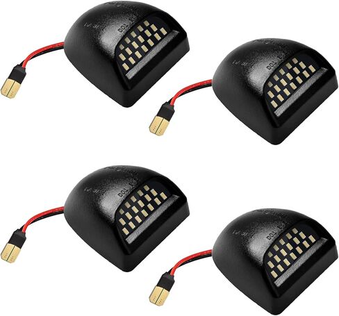 4 قطع مجموعة مصابيح لوحة ترخيص LED للسيارة، 36 قطعة LED 6500K أبيض متوافق مع سيلفرادو سوبربان تاهو سييرا 1500 2500 3500 HD Escalade EXT in Kuwait