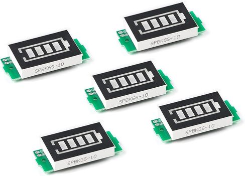 5Pcs Battery Capacity Indicator Module 1S 2S 3S 4S 5S 6S 7S 8S 3-34V Lithium Battery Charge Indicator Module Green LED Display 5mA in Saudi Arabia