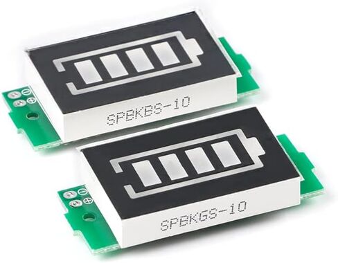 5Pcs Battery Capacity Indicator Module 1S 2S 3S 4S 5S 6S 7S 8S 3-34V Lithium Battery Charge Indicator Module Green LED Display 5mA in Saudi Arabia