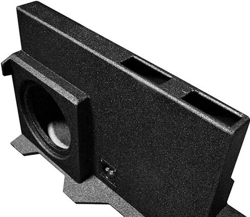 QPower QBomb Dual 10 بوصة استدار 2004 إلى 2008 Ford F150 Supercrew Bed Liner حاوية مضخم صوت مع وظيفة إطلاق النار أسفل المقعد in Kuwait