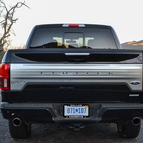 License Plate Frames,Car Accessories Universal Metal License Plate Frame, Front and Back License Plate Holder with Mounting Kit,Pack of 2 (Black 49ers) in Saudi Arabia