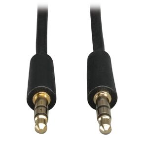 TRIPP LITE P312-003 Mini Stereo Audio Dubbing Cable 3.5mm M/M Connectors 3-Feet,Black