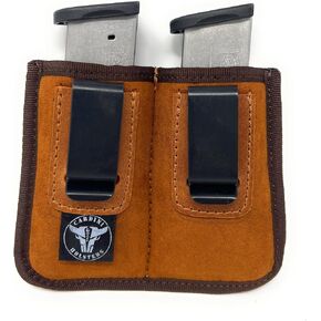 Cardini Nylon Premium Nylon IWB/OWB Combination Magazine Pouch | Fits Most 9mm Single-Stack Glock, Springfield, Walther, S&W