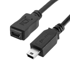 chenyang Mini USB Extension Cable, USB 2.0 Mini USB 5Pin Male to Female Power Charging Data Transfer Extension Cable for Dash Cam/GPS/Camera 4.92FT/1.5M
