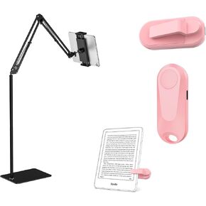1 PCS Tablet Floor Stand +1 PCS Page Turner for Kindle