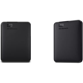 WD 5TB Elements Portable External Hard Drive HDD, USB 3.0, Compatible with PC, Mac, PS4 & Xbox - WDBU6Y0050BBK-WESN & 2TB Elements Portable External Hard Drive HDD, USB 3.0, BU6Y0020BBK-WESN