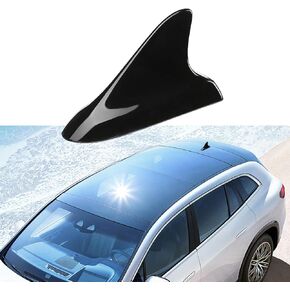 Augeny Car Shark Hobering ، Universal Auto Roof Decoration Aerial Decoration مع شريط لاصق ، زخرفة هوائي سقف الإشارة الراديوية ، إكسسوارات ديكور الهوائي الخارجي للمركبة (أسود)
