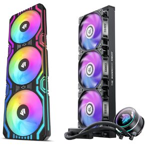 Asiahhorses Matrix-Black Case Fans ، كل تصميم واحد في تصميم واحد مع WK-A360 AIO CPU COPUS
