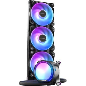 CPU LE100 360 مم AIO CPU CPU-مراوح ARGB منخفضة الأداء ، عالي الأداء مع PWM ، متوافقة مع Intel LGA1700 و AMD AM5/AM4