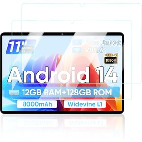 Screen Protector for TUOHAITIME C5 Android 14 Tablet, 2024 Upgraded 11 inch Android Tablets,Anti-Scratch 9H Hardness Touch Sensitive 2.5D Rounded Edges Bubble Free Easy to Install,2 Pack.