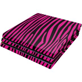 MightySkins Skin Compatible with Sony PS4 Pro Console - Pink Zebra | Protective, Durable, and Unique Vinyl Decal wrap Cover | Easy to Apply, Remove, and Change Styles | Made in The USA