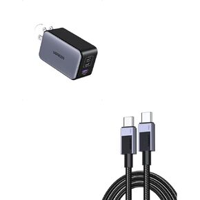 UGREEN Nexode X 100W USB C Charger Bundle with 3.3FT 100W USB C Cable, Type C Cord USB C Charger Cable Compatible with iPhone 15/15 Pro/15 Pro Max, MacBook Pro/Air, Galaxy S24/S23, iPad Pro/Air, Pixel