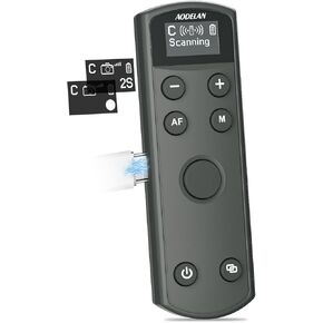 Remote Control for Canon Camera,Rechargeable Wireless Shutter Release with OLED Screen for Canon EOS RP, EOS R, R5, R6, M50, M50 II, 6D Mark II, 77D, 850D, 800D, Rebel T7i, T8i, 90D; Replaces BR-E1