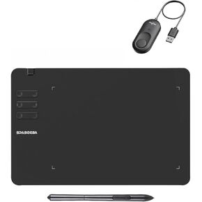 Graphics Drawing Tablet with 6.7 * 4 Working Area and undetectablet Mouse Jiggler for Linux, Windows, Mac