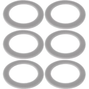 6PCS Blender O-Ring Gasket Silicone Seal Compatible with Hamilton Beach Inner Diameter 47mm Outer Diameter 67mm Thickness 2mm Gray