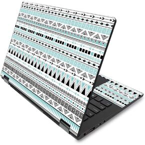 Mayyskins Skin for Lenovo Flex 14 "(2019 No Phansprint Scanner) - Turquoise Tribal | وقائي ، متين ، وفري