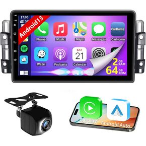Android 13 Car Radio for Chevrolet Buick GMC Sierra Yukon Chevy Silverado Tahoe with Wireless Carplay Andriod Auto 10.1inch IPS Touchscreen Head Unit with GPS Navigation Bluetooth WiFi, 2G+64G