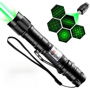 Green Laser Pointer High Power, Green Laser Pointer Indicator Light, Long Range Pointer for Hiking, USB Charge