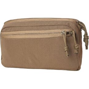 Tactical Utility Tool Pouch 500D Nylon Molle Admin Pouch for Chest Rig Duty Belt Wide GP Bag Expanded Storage Bag