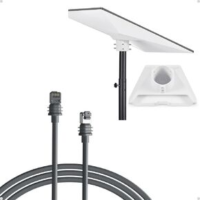 Ethernet Cable for Starlink Standard/Gen 3 and Mini 5M/16.5FT, Waterproof Barrel Jack, Pipe Adapter for Starlink Standard/Gen 3, Pole Mount Adapter Mounting Kit Aluminum