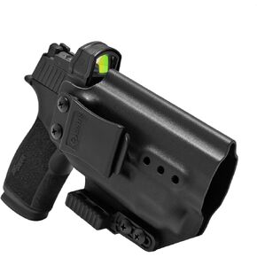 GRITR IWB Kydex Right/Left Hand Pistol Holster Fits Sig Sauer P365-XMACRO w/Streamlight TLR-7A - Optic Cut, Open Bottom, Concealment Claw, 1.5" Belt Clip, Adjustable Retention & Cant