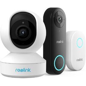 REOLINK Doorbell Camera with 3MP Indoor Camera Bundle, Remote Control in One App, No Subscription Fee, Local Storage, Works w/Goodle Assistant
