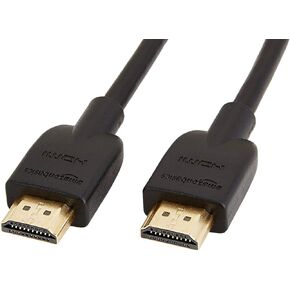 Amazon Basics High-Speed 4K Ultra HD HDMI 2.0 Cable/Cord, 6 feet, 1-Pack, Case of 84, 18 Gbps, 60 Hz, 2160p, 48 bit, Male-to-Male, Ethernet Ready, 3D, Black
