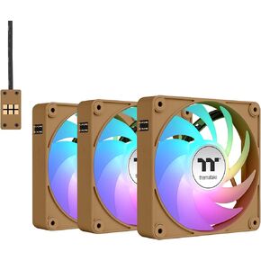 Thermaltake CT140 EX ARGB Sync PC Cooling Fan 3 Pack, PWM 500~1800 RPM, 5V Motherboard Sync, 16.8 Million Colors 9 LEDs, MagForce 2.0 Connectors, Hydraulic Bearing, Gravel Sand, CL-F218-PL14PK-A